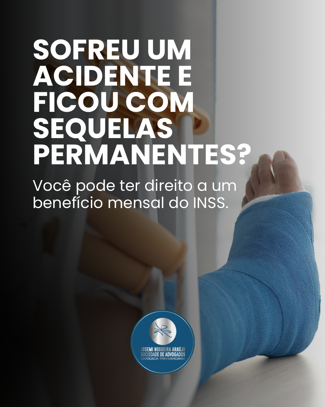 Sofreu um acidente e ficou com sequelas permanentes? Você pode ter direito a um benefício mensal do INSS.